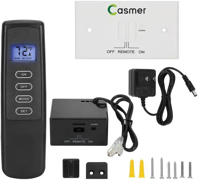 Main image of Universal Fireplace Remote Control Kit,Fit skytech 1420-A,1420TH-A,1001-A,1001TH-A,durablow TR1003, Napoleon F45,Acumen RCK-IW,Ambient RCB and More,Dual Power,Child Safety Lock,for Millivolt Valve