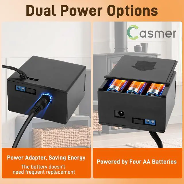 Alt view image 2 of 7 - Universal Fireplace Remote Control Kit,Fit skytech 1420-A,1420TH-A,1001-A,1001TH-A,durablow TR1003, Napoleon F45,Acumen RCK-IW,Ambient RCB and More,Dual Power,Child Safety Lock,for Millivolt Valve