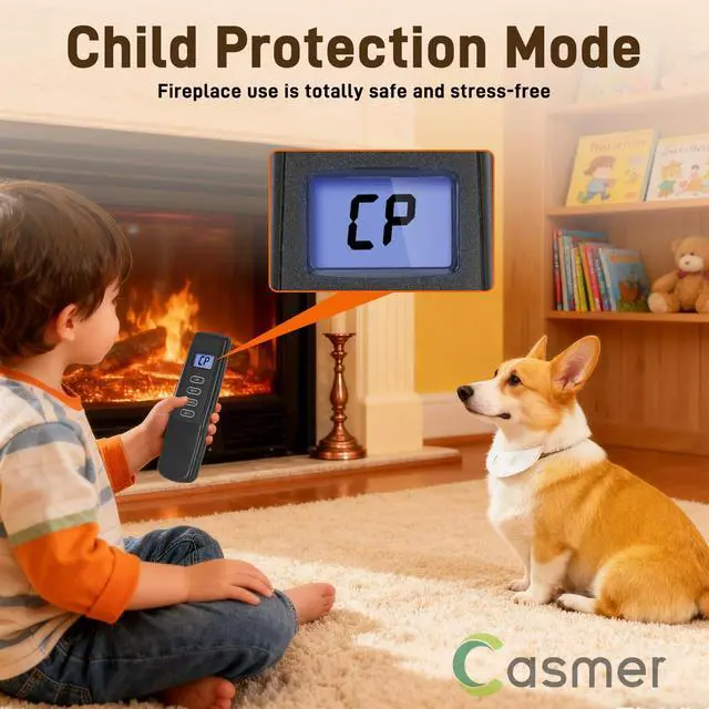 Alt view image 3 of 7 - Universal Fireplace Remote Control Kit,Fit skytech 1420-A,1420TH-A,1001-A,1001TH-A,durablow TR1003, Napoleon F45,Acumen RCK-IW,Ambient RCB and More,Dual Power,Child Safety Lock,for Millivolt Valve