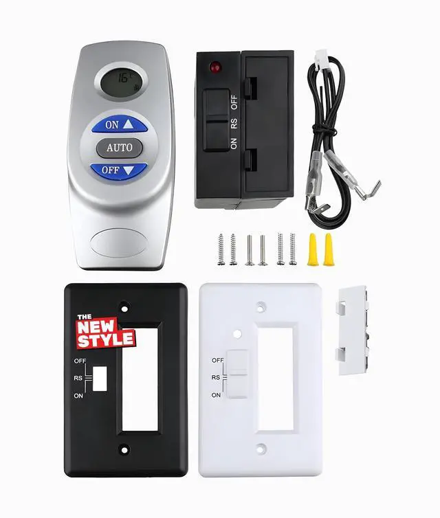 Main image of Fireplace Remote Control Kit RCST, On/Off Thermostat LCD Compatible with Ambient, Majestic, Monessen, Vermont Castings Gas Valve Fireplaces and Stoves