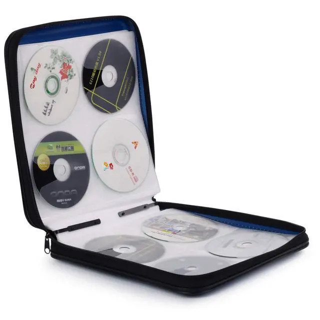 Alt view image 4 of 6 - CD Case 160 Capacity DVD Case Organizer CD/DVD Case, CD Case Storage DVD Organizer Case DVD Booklet CD/DVD Holder Case DVD Book Heavy Duty DVD Case Book Wallet