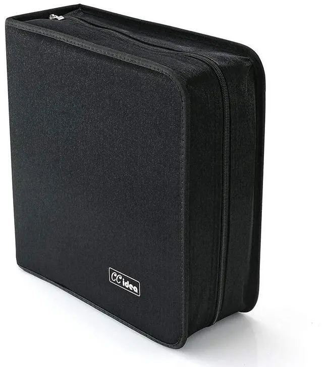 Alt view image 5 of 7 - CD Case DVD Case Storage Holder-264 Capacity,Media Binder, CD Wallet, Disc Booklet, L11.4 x W 6.4 x H3.5 INCH (Black)