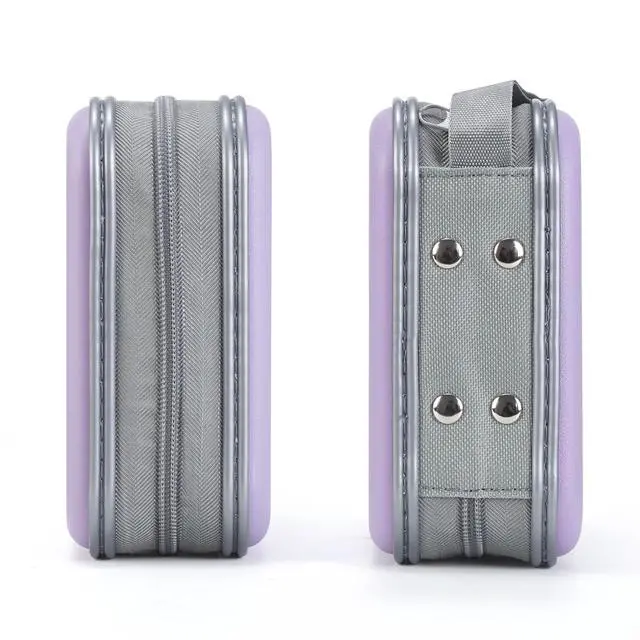 Alt view image 4 of 7 - CD Case, 48 Capacity Hard Plastic DVD Case Portable Zipper CD Holder Large Storage Disc Wallet Bag for Car Home Travel (Lavender, 48 Capacity)