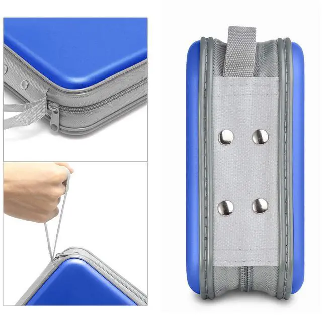 Alt view image 3 of 6 - DVD Case CD Case Holders DVD Binder Wallet Hard Plastic 48 Capacity CD/DVD Disc Cases Storage Binder for Car Home Office Travel (Blue)