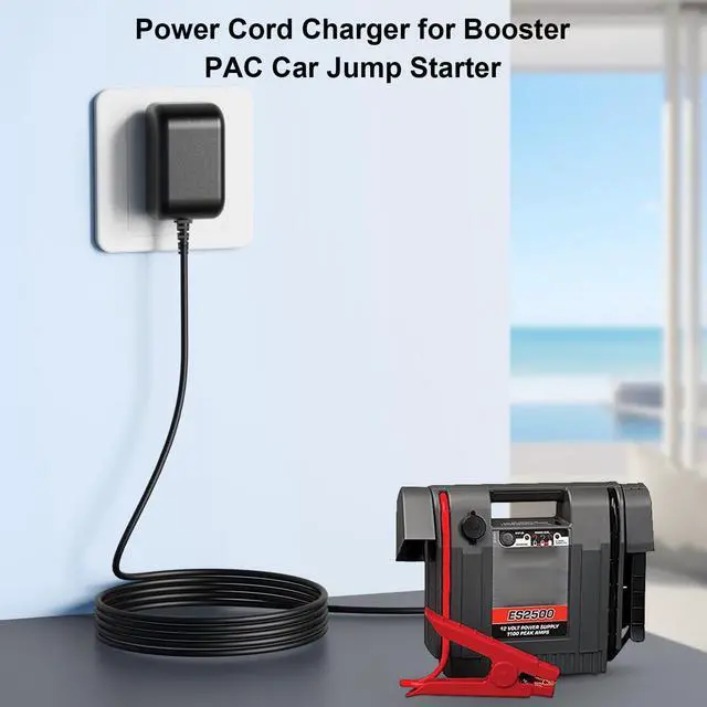 Alt view image 4 of 7 - Power Cord 19V Charger for Booster PAC ES5000 ES2500 ESP5500 J1000 J850 AC Power Supply Adapter for Booster Auto Truck/Motor Jump Starter Charger Replacement with UL Listed