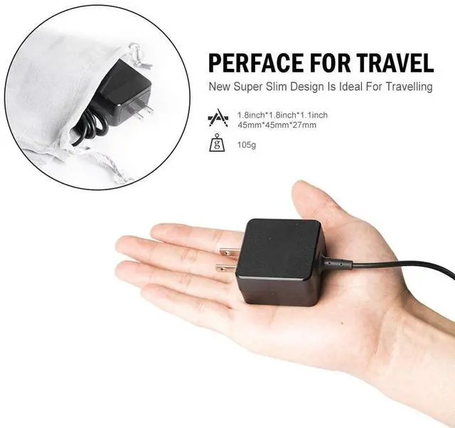 Alt view image 6 of 7 - 19V Robotic Vacuum Cleaner Adapter Charger for ECOVACS DEEBOT N79 N79S DN622-DN79,Anker RoboVac 10 T2100,Eufy RoboVac 11 11S 12 15C 30C 35C Pure Clean PUCRC25 Coredy R300 R580 Power Supply Cord