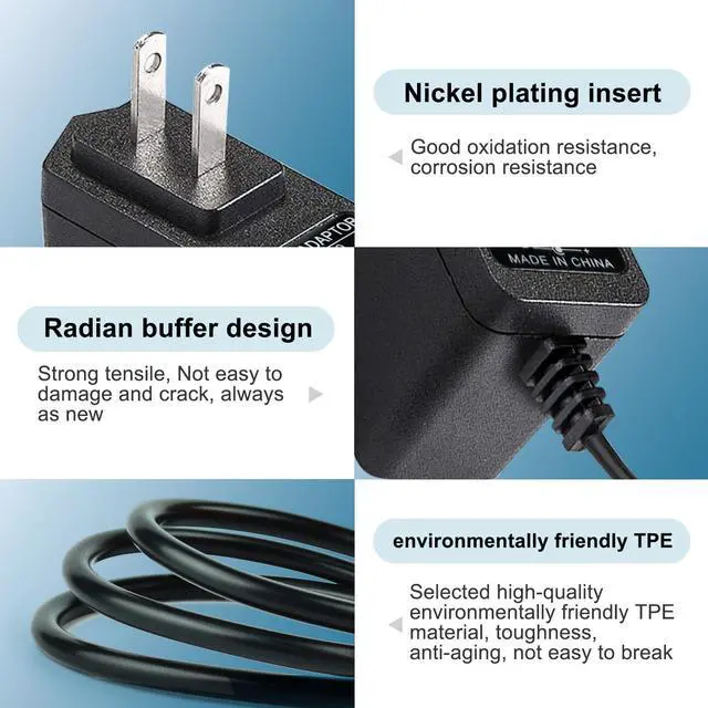 Alt view image 5 of 6 - 12.6V AC/DC Massage Gun Charger Adapter Compatible with Cholas KZD02, Tyiaus, JamGym, Helices, Headnote, Fantasy, Olski, Fylina, Valano J01, Sylphim,Neprock,Aquapro Power Supply Cord Cable(6.6Ft)