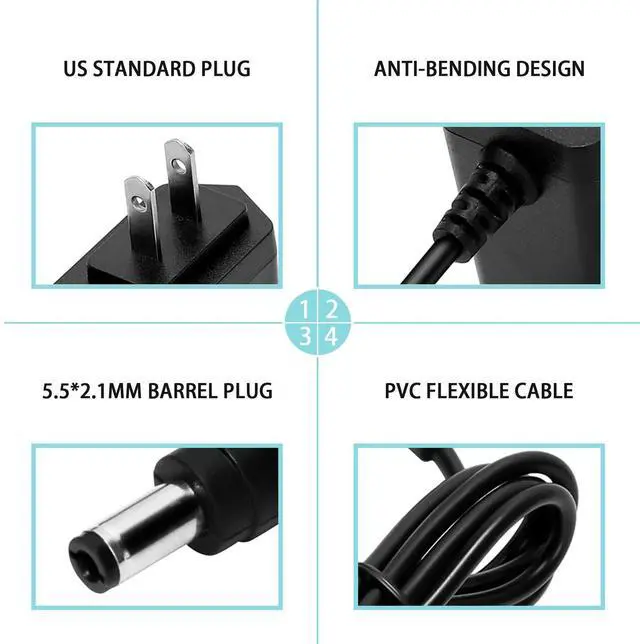 Alt view image 3 of 6 - 19V 2A AC Adapter 19 Volts 2 Amps Charger Switching Power Supply DC Plug 5.5x2.1mm & 2.5mm for 19V 500mA 600mA 800mA 1000mA~2000mA Electrical Equipment