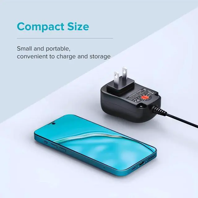 Alt view image 6 of 7 - 12W Universal AC Adapter DC 3V 4.5V 5V 6V 7.5V 9V 12V Power Cord for Household Electronics CCTV IP Camers Routers Speaker Webcam Multi Voltage 1000mA Wall Cord Charger
