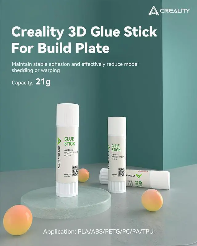 Alt view image 2 of 5 - 3D Printer Glue Sticks PVP Solid Glue Sticks for 3D Printing Hot Bed Build Plate, Enhanced Adhesion Reduces Warping for Filament, 3D Printer Adhesive for PLA/ABS/PETG/PC/PA/TPU, 4 Pack