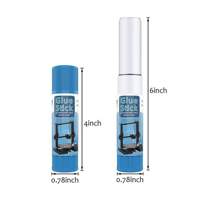 Alt view image 5 of 6 - 3D Printer Glue Stick PVP Solid Glue for Heat Bed, Prevents Warping, Easy Release & Washable, Compatible with PLA,ABS,HIPS,PET,ASA Filaments, and Various Build Plates (Blue)