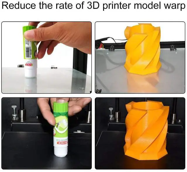 Alt view image 3 of 4 - 3D Printer Glue Stick for Hot Bed Print Filament PLA ABS PET PETG Washable Anti-Tilt Non-Toxic - 21g(Pack of 3) (3pcs)