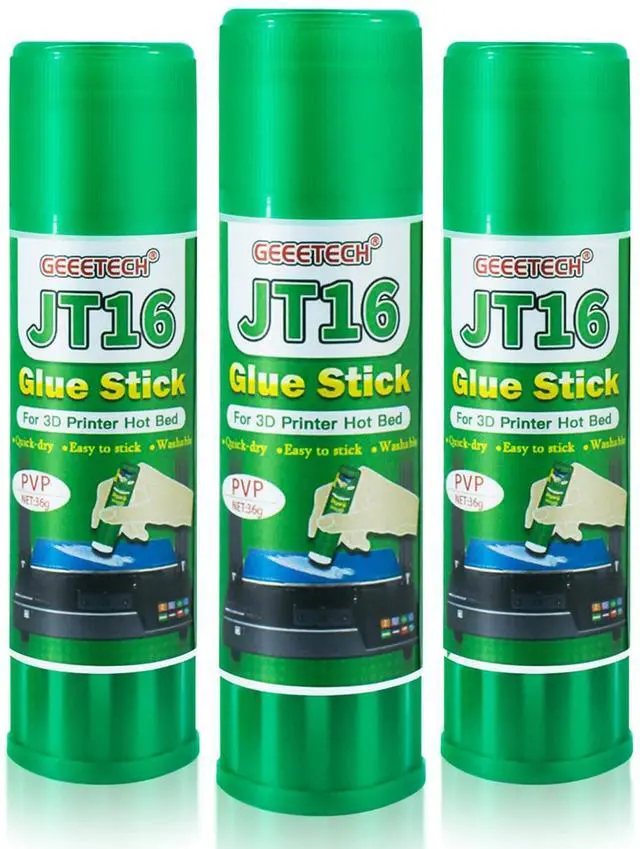 Main image of 3D Printer Glue Stick 3 Pack, Perfect First Layer Adhesion, Prevents Warping on Heat Bed, Easy Release for ABS PLA PETG Filaments and Various Build Plate, 36g/1.27oz