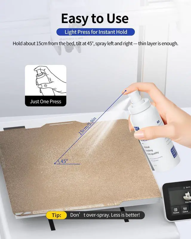 Alt view image 2 of 7 - 3D Printing Adhesive, 3D Printer Build Plate Bed Adhesive Glue Reduces Warping for ABS, ASA, PLA, and PETG Filament Suitable for Various 3D Printing Beds, 3D Glue for 3D Printing - 2×150ml