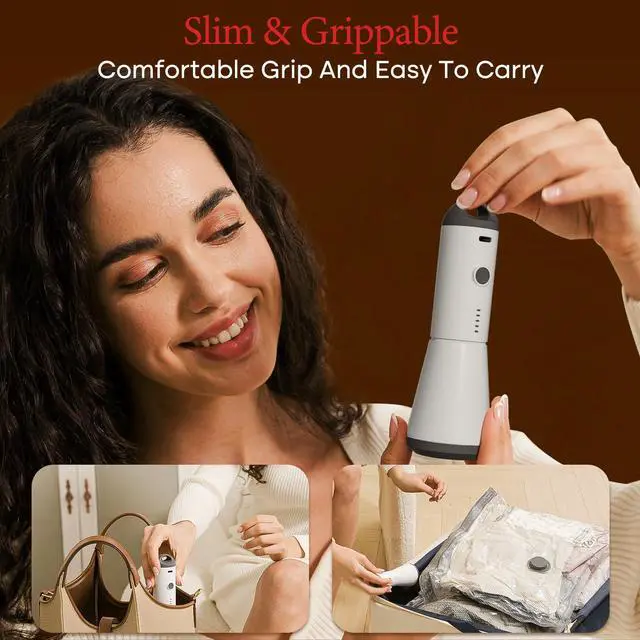 Alt view image 6 of 7 - Vacuum Bags for Travel with Rechargeable air Pump, Carry-on Size Compression Packing Bags for Luggage and Suitcase, Space Saver for Clothes and Clothing 15 Combo Travel Size