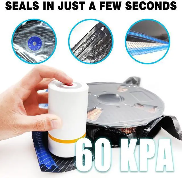 Alt view image 7 of 7 - Filament Storage Bags Vacuum Storage Kit (13.4x12.6 inches), 20 Packs Lightproof Storage Bags, Desiccants, Auto Pump, Sealing Clips, Marker Pen, Humidity Resistant, Light-Proof