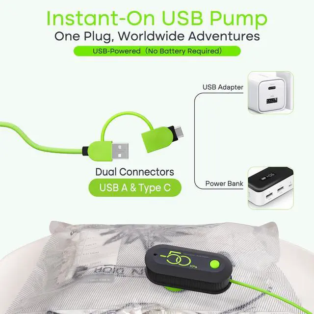 Alt view image 2 of 7 - Vacuum Bags for Travel with USB Electric Pump, 15 Pack Carry-on Size Compression Packing for Luggage and Suitcase, Space Saver Bags for Clothes and Clothing Travel