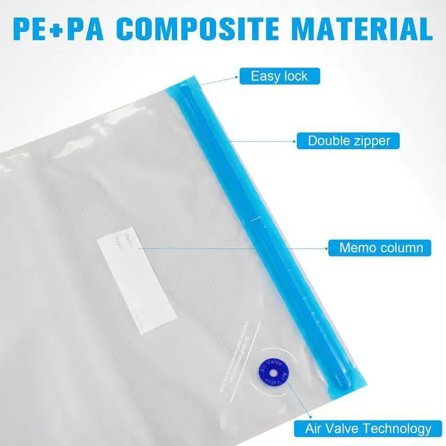 Alt view image 3 of 5 - 35 Pcs 3D Filament Storage Bags Vacuum Sealed Kit, Include Reusable 3D Printer Filament Vacuum Storage Bags 13.4 x 11.8 Inch and Cobalt Free Humidity Indicator Cards for Keeping Files Dry