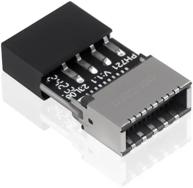 Main image of USB 2.0 to USB 3.2 Gen 1 Header Adapter, Front Panel Connector Motherboard, USB 9Pin Female to Type-E Adapter for Extending USB C Ports on Front Panel of PC 1 Pack