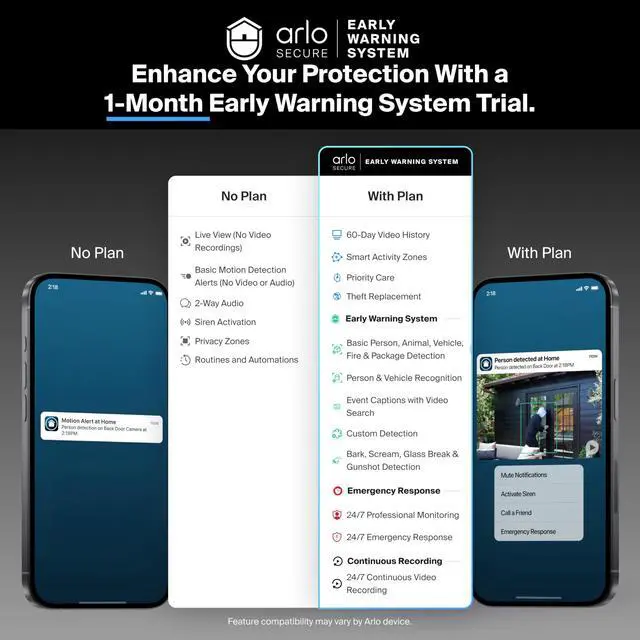 Alt view image 2 of 7 - Video Doorbell HD | 2nd Gen | Wireless/Wired Option, 2-Way Audio, Night Vision, Head to Toe Video View, Integrated Siren | Live Stream | Real Time Notifications |180 Deg Wide View, White