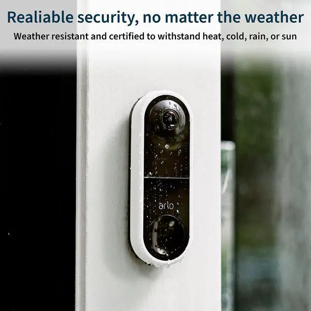 Alt view image 4 of 6 - Essential Wired Video Doorbell - HD Video, 180° View, Night Vision, 2 Way Audio, DIY Installation (wiring required), Security Camera, Doorbell Camera, Home Security Cameras, White - AVD1001
