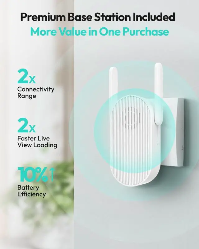 Alt view image 6 of 7 - 2K Doorbell Camera Wireless with Solar Panel, Nonstop Power Video Doorbell with Head-to-Toe View, No Monthly Fee, 2-Way Audio, Human Detection, 5200mAh Battery, Easy Installation, 2.4Ghz WiFi