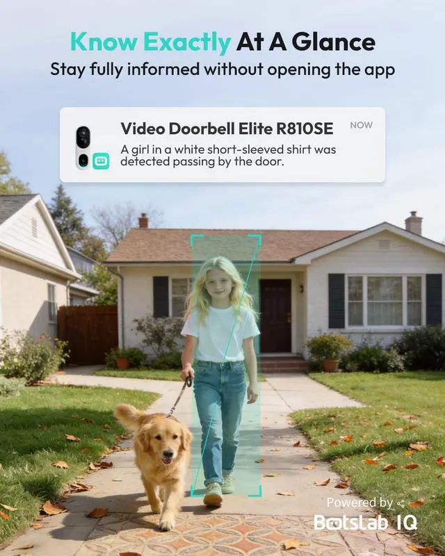 Alt view image 7 of 7 - 2K Doorbell Camera Wireless with Solar Panel, Nonstop Power Video Doorbell with Head-to-Toe View, No Monthly Fee, 2-Way Audio, Human Detection, 5200mAh Battery, Easy Installation, 2.4Ghz WiFi