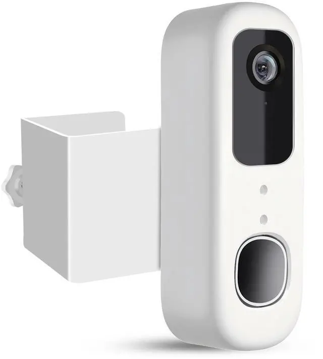 Main image of Doorbell Mount Compatible with Arlo Video Doorbell 2K/HD (2nd Gen), No-Drill Mounting Bracket Secure Holder for Apartment Home Office with Enhanced Protection for Arlo Doorbell Camera