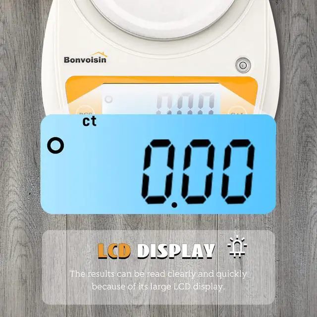 Alt view image 5 of 6 - Digital Lab Scale 600g x 0.01g Precision Electronic Scale LCD Display Analytical Balance Jewelry Scale Scientific Scale 0.01g Accuracy