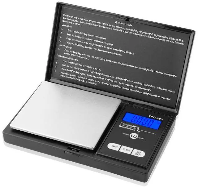 Main image of Scale 600g x 0.1g,Pocket Scale, Digital Jewelry Scale, Food Scale, Kitchen Scale, Digital Pocket Scale