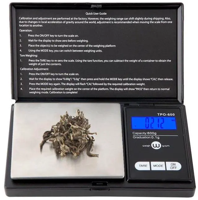 Alt view image 3 of 5 - Scale 600g x 0.1g,Pocket Scale, Digital Jewelry Scale, Food Scale, Kitchen Scale, Digital Pocket Scale
