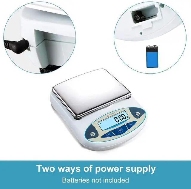 Alt view image 5 of 6 - 5000g x 0.01g Digital Analytical Balance, High Precision Electronic Lab Scale for Laboratory, Scientific Research, Jewelry & Coin Weighing