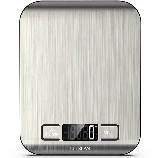 Main image of Food Scale, 33lb Digital Kitchen Scale for Food Ounces Grams, 304 Stainless Steel, Type-C Charging and Batteries, Perfect for Meal Prep, Cooking, and Baking