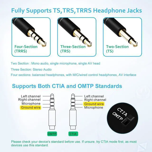 Alt view image 3 of 7 - 3.5mm Audio Switcher 1 in 2 Out AUX Switch, Supports TS TRS TRRS, Audio Speaker Selector with No Ground Loop Noise, for PC, Phone, Laptop, Headphones