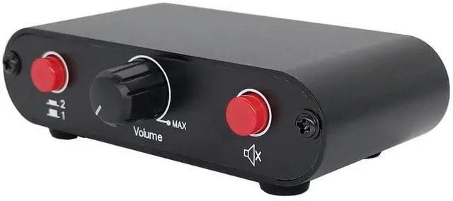 Alt view image 6 of 7 - 2-Way RCA Stereo Audio Switch Input Signal Source Switcher Selector Splitter Box2 in 1 Out / 1 in 2 Out-RC21