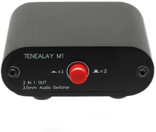 Main image of M1 2 in 1 Out 3.5mm Stereo Audio Switch aux switcher Speaker selector Splitter Box