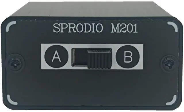 Alt view image 6 of 7 - 2 Way in-line 3.5mm Audio Switch Box A/B Selector Switcher Compatible with 1/8" Microphone TRRS TRS Independent Ground no noise-M201