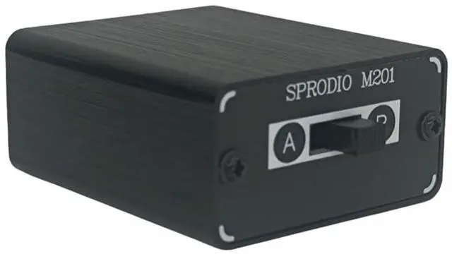 Alt view image 7 of 7 - 2 Way in-line 3.5mm Audio Switch Box A/B Selector Switcher Compatible with 1/8" Microphone TRRS TRS Independent Ground no noise-M201