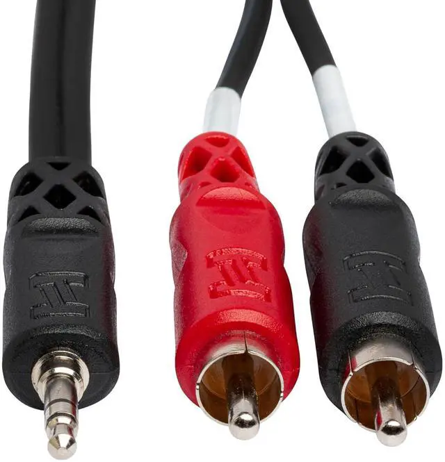 Alt view image 3 of 5 - CMR-206 Stereo Breakout, 3.5 mm TRS to Dual RCA, 6 Feet