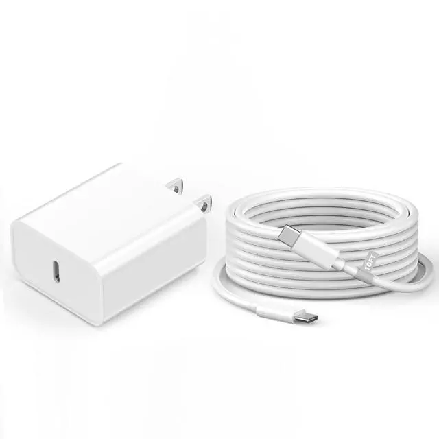 Main image of iPhone 17 16 Pro Charger Fast Charging, 20W USB C Fast Charger Block with 10FT Long USB C to C Charging Cable for iPhone 17/17 Pro/17 Pro Max/Air/16/16 Plus/16 Pro/16 Pro Max/15/15 Pro Max, White