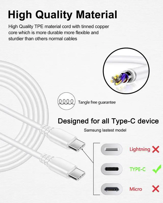Alt view image 6 of 7 - iPhone 16e 17e Charger Fast Charging for iPhone 17Pro Max/17e/17/16/16e/16Pro/15/15Pro, 20W Fast USB C Power Adapter with 6Ft USB C Charging Cable Cord, Type C Charger Block Wall Cube for Apple iPad