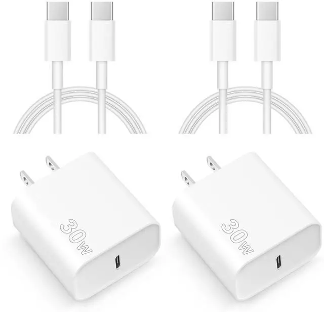 Main image of iPhone 17 16 15 Charger Fast Charging 30W USBC Charger 2-Pack Type C Chargers Block 6FT Cable for iPhone 17/17 Plus/17 Pro/17 Pro Max/iPhone 16/16 Plus/16 Pro/16 Pro Max/15/15 Pro Max,iPad Pro,Sumsung