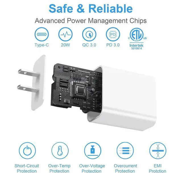 Alt view image 5 of 7 - iPhone 17 16 15 Charger Fast Charging 30W USBC Charger 2-Pack Type C Chargers Block 6FT Cable for iPhone 17/17 Plus/17 Pro/17 Pro Max/iPhone 16/16 Plus/16 Pro/16 Pro Max/15/15 Pro Max,iPad Pro,Sumsung