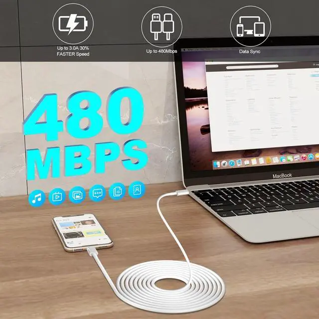 Alt view image 5 of 6 - iPhone Charger Fast Charging Block,2Pack Quick Apple iPhone Wall Charger,Super Fast Apple Phone Chargers Power Adapter,10FT Long USB C to Lightning Cable for iPhone14/14 Pro Max/13 Pro/12 MiNi/11/XR/X