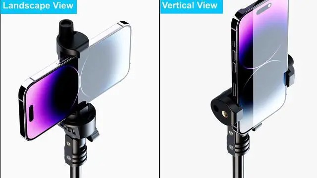 Alt view image 5 of 7 - 62" Selfie Stick Tripod for iPhone, Stable 4 Leg Design, Bluetooth Remote, Aluminum Stick & Legs, Lightweight, Portable All in One, Compatible with iPhone & Android, Non Skid Feet