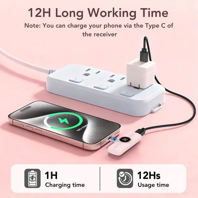 Alt view image 6 of 7 - Mini Wireless Lavalier Microphone for iPhone 15 16, iOS and Android Devices - USB C Noise Reduction Lapel Mic for Recording, Clip Omni Lav Mic Microfono for Video Recording, Tiktok, Youtube, Vlog