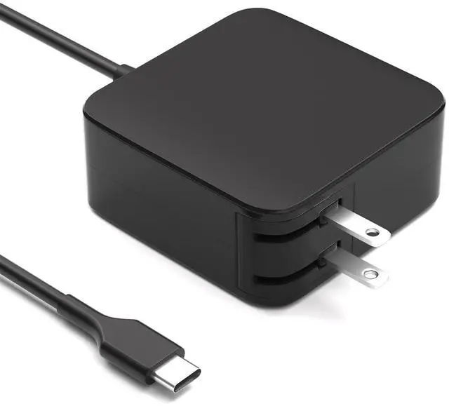 Main image of 65W USB-C Laptop Charger Compatible with Asus ZenBook 13 S13 14 Chromebook C302C C213 C214 C436 C523 ExpertBook B9450FA Q408UG UX390UA UX325 ADL-65A1 Foldable Plug Type-C Fast Charging AC Adapter