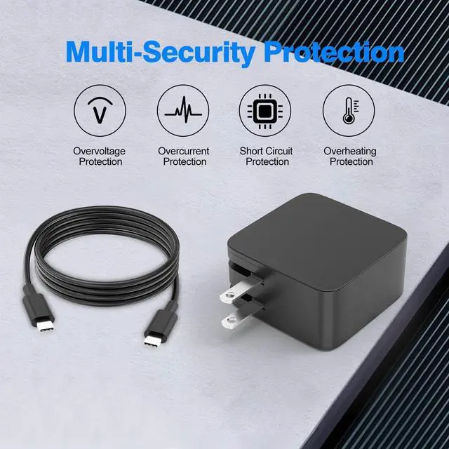 Alt view image 5 of 6 - 65W 45W GaN USB C Charger for Asus Zenbook 15 14 13 S13 S Flip 3 Deluxe Duo 14 Chromebook VivoBook ThinkPad X1 Z13 X13 L14 E14 P14s ThinkBook 13s Laptop Power Supply Adapter