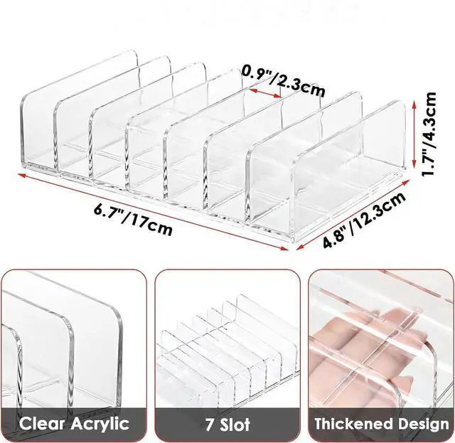 Alt view image 3 of 7 - 2 Pack Clear Acrylic CD Holder: CD Organizer & DVD/CD Display Rack Tower - Vinyl Record Storage Holds up to 14 Standard CD Cases for Media Shelf Storage and Organizer