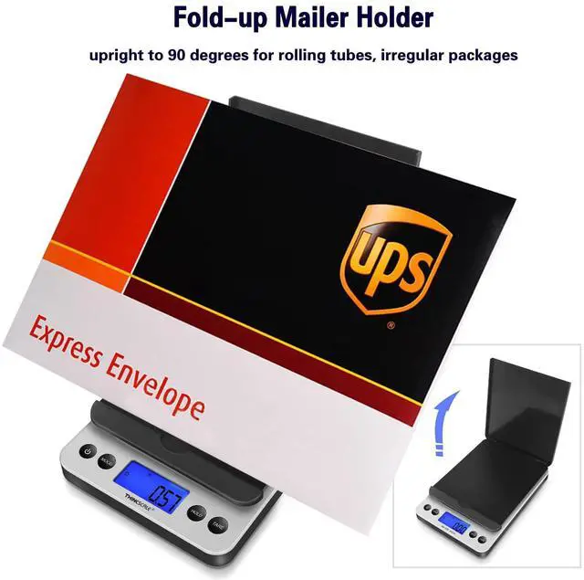 Alt view image 3 of 7 - Shipping Scale, 86lb Postal Scale with Hold and Tear Function, 5 Units, Auto-Off, Postage Scale for Packages Mailing Small Business, AC Adapter & Battery Included